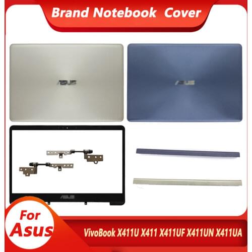 NEW Laptop For ASUS VivoBook X411U X411 X411UF X411UN X411UA LCD Back Cover/Front Bezel/Hinges Top Case Non-Touch