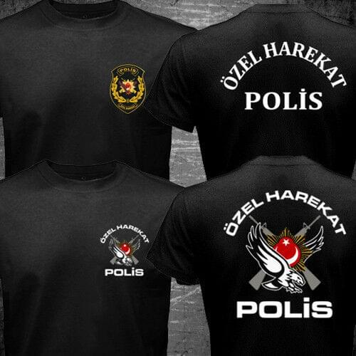 New Turkey Turkish Police SWAT Special Force Unit Ozel Harekat Men T-shirt