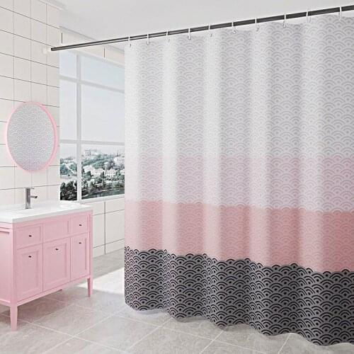 Refreshing Quick Dry Shower Curtain Printed Bathroom Curtains Home Decoration Polyester Waterproof YL-0011