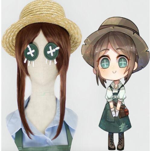 Game Identity V Cosplay Wigs Gardener Emma Woods Cosplay Wig Heat Resistant Synthetic Wigs Halloween Carnival Party Wigs