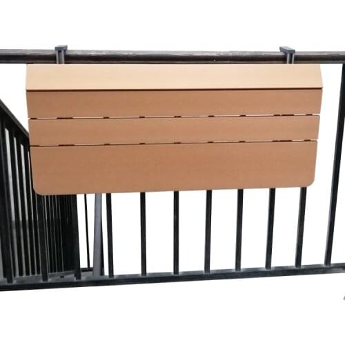 Balcony railing hanging table Folding convenient hanging computer table home bar counter Creative lifting folding desk