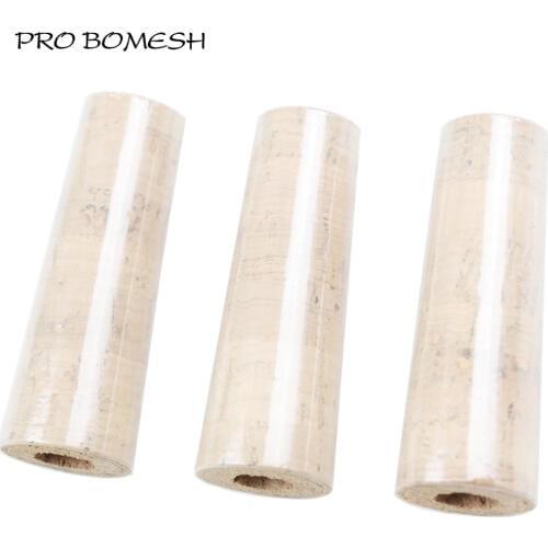 Pro Bomesh 3pcs/Lot 75mm 4.9g AA Grade Cork Split Grip Fighting Butt DIY Fishing Rod Components Repair Accessory