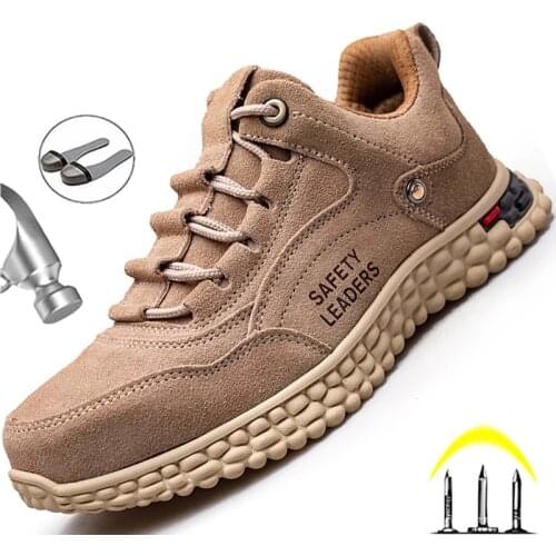 COZOK Steel-toed Work Shoes, Indestructible Sneakers, Lightweight Safety Boots, Non-slip, Puncture-proof And Scald-proof Boots