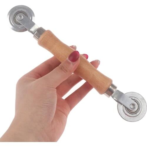 Electroplating Window Screen Roller Spline Repair Roller Manual Mosquito Window Pressure Wheel Tool Double-Head Pressure Roller