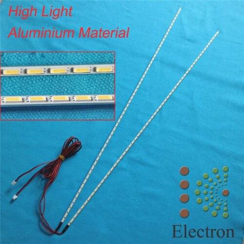 475mm LED Backlight Lamp strip Aluminum plate w/ Double-sided adhesive 54 leds For 42 inch LCD Monitor High light Free Shipping