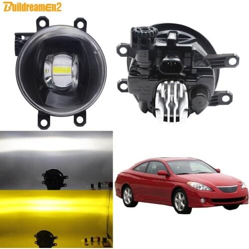 Fog Light Assembly For Toyota Solara 2007 2008 Car 30W 8000LM Front Bumper LED Lens Fog Lamp Daytime Running Light H11 12V