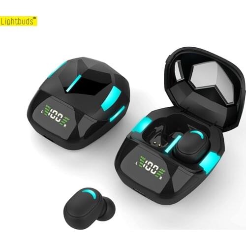 Tws Wireless Headphones 5.1 earphones Bluetooth-compatible Waterproof Noise Reduction Gaming headset Dual stereo power bank