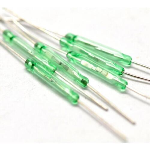 Free Shipping 50PCS MKA14103 2*14mm Reed Switch magnetically controlled switches 2mm x 14mm glass