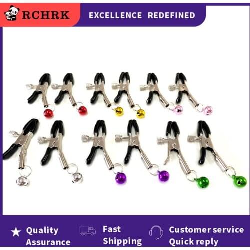 Nipple Clamps Adult Novelty Sex Product Metal milk Clip Female Breast clitoris Clip Massage Sex Toys For Couples lover game