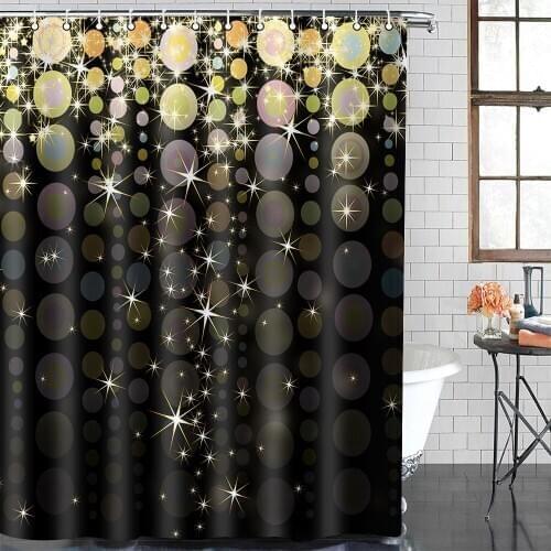 MTMETY Colorful Rainbow Stripes Shower Curtain Sparkling diamond Bathroom Waterproof Polyester Bath Screens rideau de douche