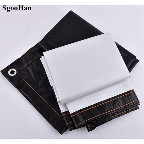 0.12mm Black-White Color PE Film Rainproof Cloth Tarpaulin Garden Balcony Sunshade Succulent Plant Keep Warm Waterproof Cloth