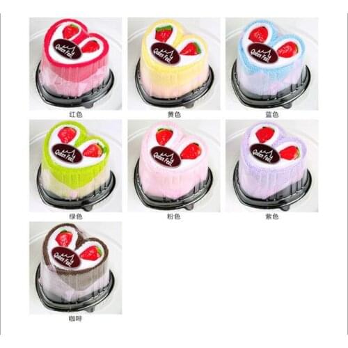 10 pcs/lot! Hot sale!100% Cotton New creative cake towel wedding Valentines gift,Children present wholesales