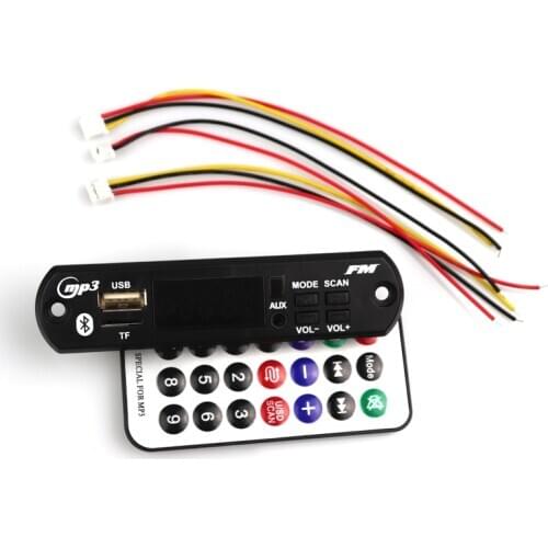 12V Bluetooth 5.0MP3 WMA Decoder Board Audio Module USB TF Radio Wireless Music MP3 Player Remote Control For Car accessories