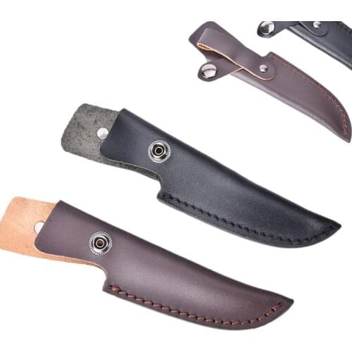 18.5Cm Knife Sheath Leather Sheath With Waist Belt Buckle Professional Gift Pocket Multi-Function Tool