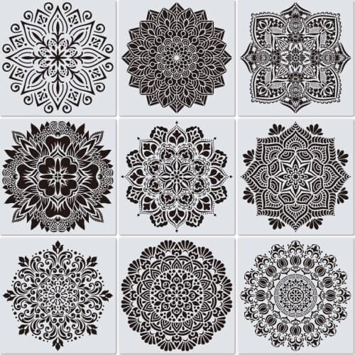 30 * 30 cm diy craft mandala stencil for woodcut painting, scrapbook wall art stamping decoration album embossed paper card
