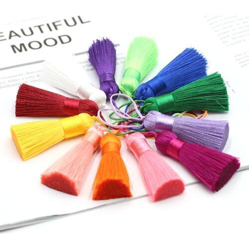 5CM mini silk fringed tassel jewelry DIY pendant jewelry accessories curtain clothing home decoration tassel sewing accessories