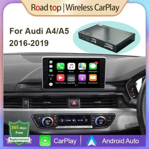 Wireless Apple CarPlay Android Auto Interface for Audi A4 A5 2016-2019, with MirrorLink AirPlay Car Play USB HDMI Functions