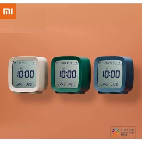 Xiaomi Cleargrass Bluetooth Alarm Clock Smart Control Temperature Humidity Display LCD Screen Adjustable Nightlight