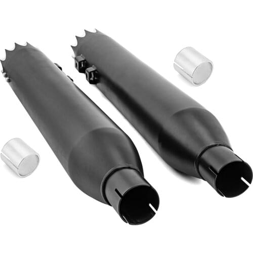 Motorcycle Accessories For 1995-2016 Harley Davidson Touring，Black 4" Slip-On Mufflers Exhaust, Exhaust Pipes