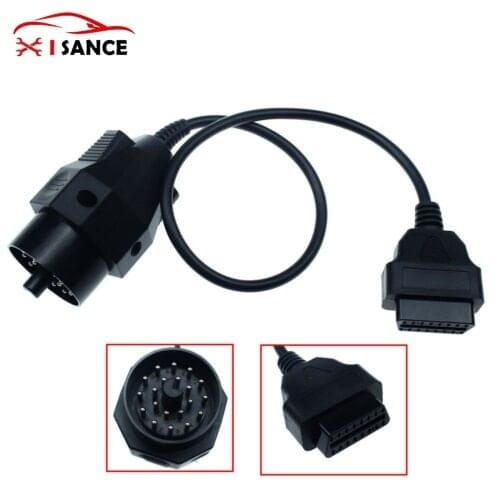 For BMW E28 E30 E34 E36 E38 E39 E46 Z3 20 Pin to 16 Pin OBD2 Diagnostic Connector Tool Adapter Cable