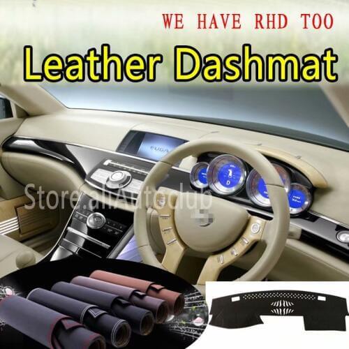 For Nissan Fuga Y50 Infiniti M35 M45 2004 2005 2006 2009 Leather Dashmat Dashboard Cover Dash Carpet Custom Car Styling LHD+RHD