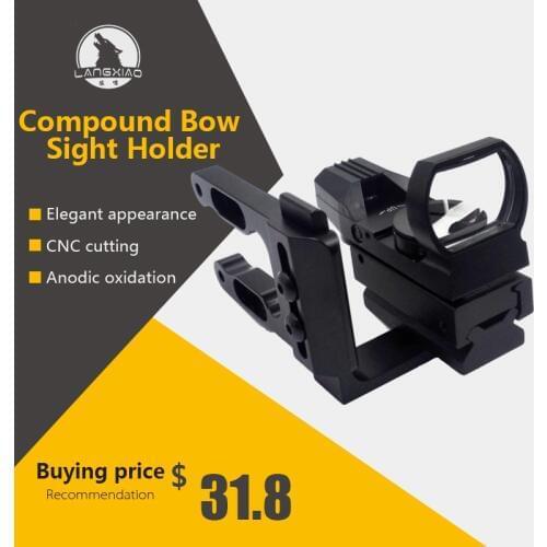 LX Archery CNC machined bow sight mount red dot sight holographic aim suit for Mathews Bowtech Bear all Compund Bow