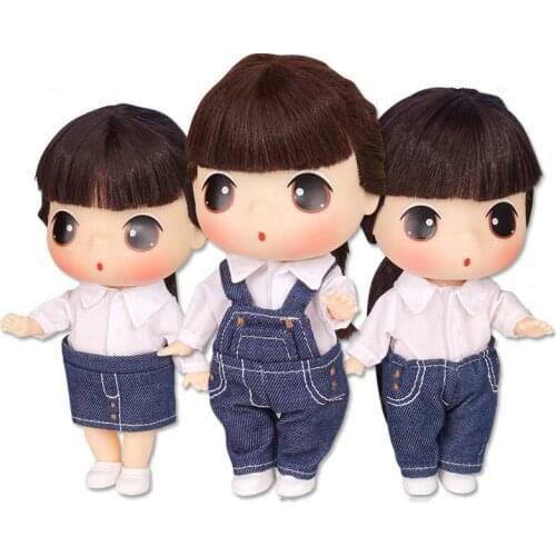 18CM Estartek Ddung Lovely Mini Princess Doll Jeans Dress Cosplay Wedding Dolls Vinyl Figure for Fans Birthday Day Holiday Gift