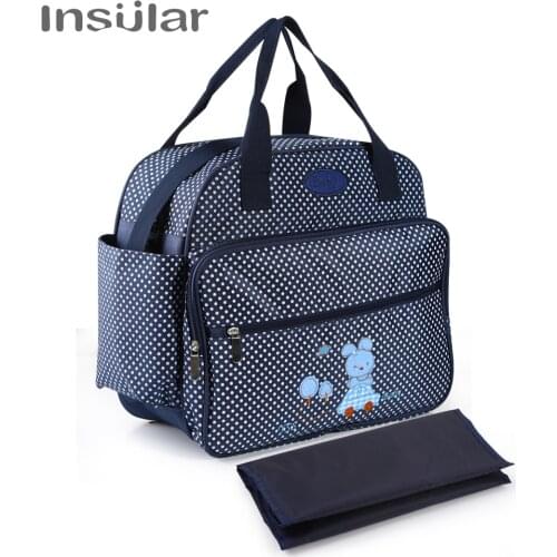 Insular Fashion Mummy Maternity Diaper Bags Large Capacity Travel Mommy Bag Designer Stroller Baby Nappy Nursing Changing Bag