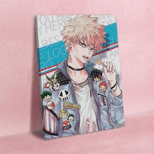 Wall Art Modular Katsuki Bakugo Posters My Hero Academia Canvas Painting Home Decor HD Printed Living Room Framework Pictures