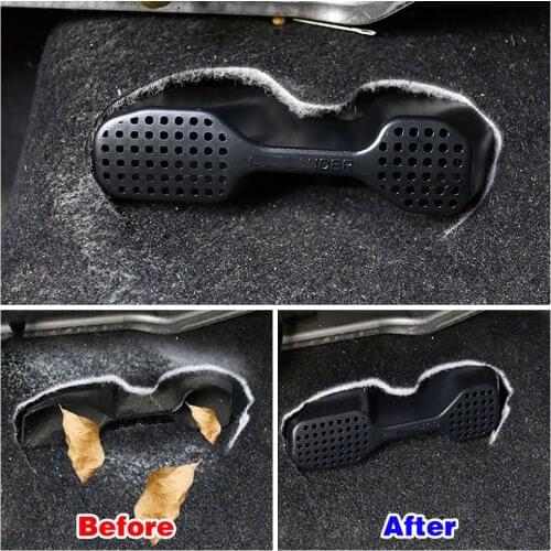 For Mitsubishi ASX 2015-2020 Under Seat Floor AC Heat Air Conditioner Vent Outlet Grille Cover Car Styling Trim