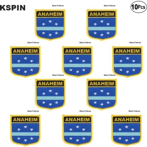 Anaheim Flag Embroidery Patches Iron on Saw on Transfer patches Sewing Applications for Clothes in Home&Garden