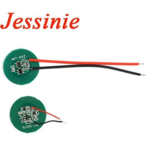 Small 20mm Wireless Charging Power Supply Module Transmitter Receiver Charger Coil Terminal Circuit PCB Board For Electronic DIY