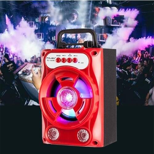 New Outdoor Portable BT Speaker Hand-held Dance Audio U Disk Card Subwoofer Gift Bluetooth Speaker Outdoor Subwoofer Soundbar