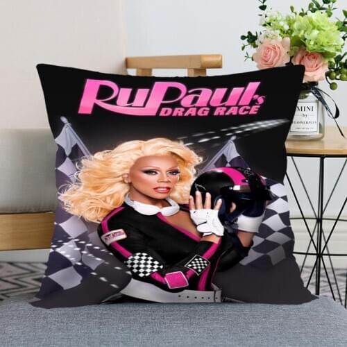 New Arrival Rupauls Pillowcase Wedding Decorative Pillow Cover Custom Printed Soft Satin Fabric Pillow Cases Not Fade