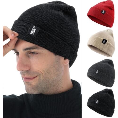 Autumn and winter warm woven knit hat ski hat wool hat knit hat Soft Warm Knitted Cap Men Women Hats Beanies SkullCap