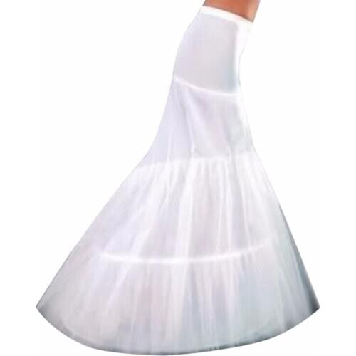 Fast Shipping Wedding Accessories Mermaid Petticoats Length 95 cm Underskirt Crinoline Bridal Tulle Size