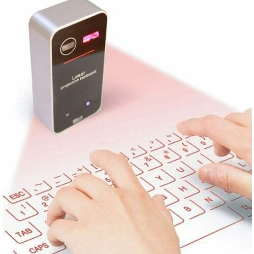 Portable Wireless Keyboard Bluetooth Virtual Keyboard Wireless Laser Projection Keyboard For Desktop Laptop Tablet Accessories