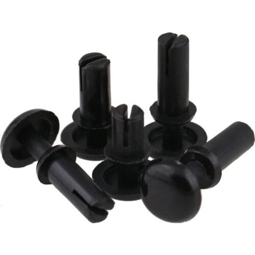 Plain Nylon Rivets Black Snap Rivet Diameter 2mm 3mm 3.5mm 4mm 5mm 6mm 10-500pcs