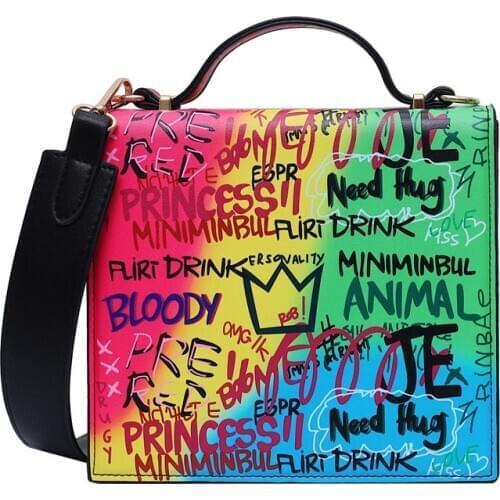 Graffiti Bag for Women 2020 Large Luxury Handbags Designer Letter Crossbody Shoulder Bag Women Travel Bag Ladies Purses Tote Bag