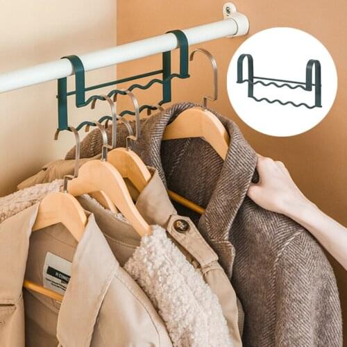 1Pcs High Low Clothes Hanger Rack Wardrobe Save Space Clothes Storage Holder Multiple Hangs Drying Rack Organizer For Clothes