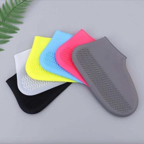 Waterproof Shoe Covers, Non-Slip Water Resistant Overshoes Silicone Rubber Rain Shoe Cover Protectors for Kids, Men, Women