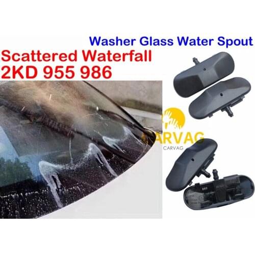 Foggy Scattered Waterfall Windshield Washer Glass Water Spout For A1 A3 A4 A5 A6 A7 Q3 Q5 Spray Glass Water Nozzle