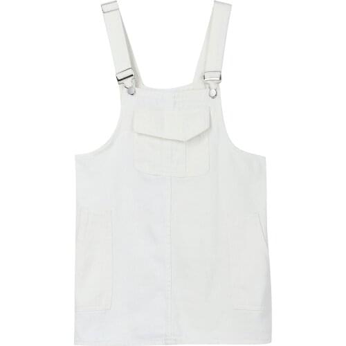 ZB4856 Summer 2021 new women fashion retro loose Popular youth student suspender denim dress cheap wholesale