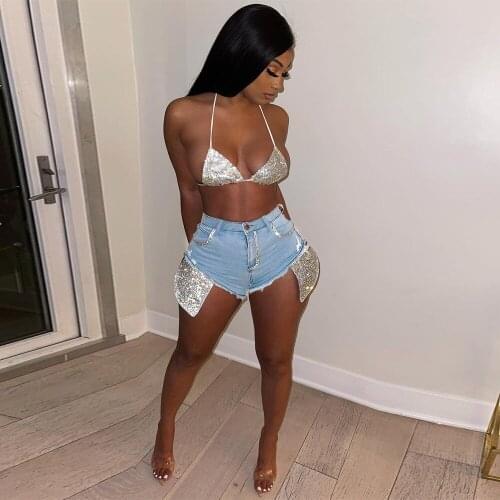 ZJFZML ZZ Womens Short Jeans