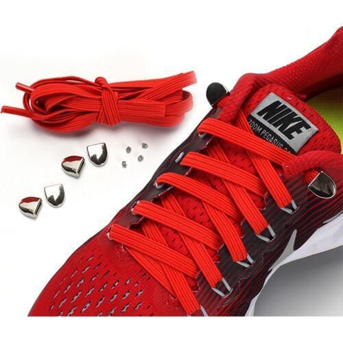 No Tie Shoe laces Flat Elastic Shoelaces High quality Metal Buckle Sneakers Shoelace Kids And Adult Unisex Lazy laces 1 Pair