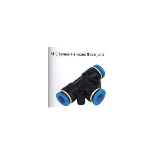 10pcs Push In One Touch to Connect T Fittings5/32"- 5/32" OD Tubing Quick Tee Union one touch connector SPE-5/32 quick coupple