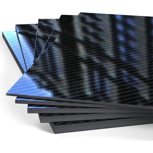 200mmx250mm Real Carbon Fiber Board Panel Sheet 3mm-6mm Thickness RC UAV/High Composite Hardness Material For Toys