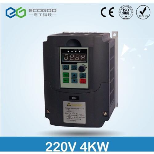 4kw 220v single phase input 380v 3 phase output AC Frequency Inverter & Converter ac drives /frequency converter