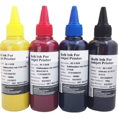 4PCS Sublimation Ink For WorkForce WF7610 WF7010 WF7710 WF7110 WF3640 WF3610 WF3540 Inkjet Printer