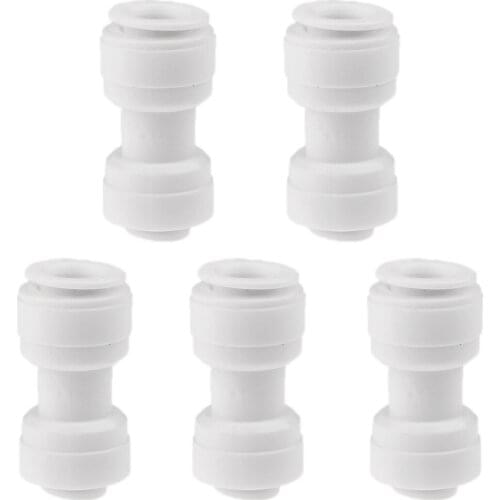 5Pieces Tube Ball Valve Quick Connect Fitting 1/4-Inch 3/8inch Push in Connector Valve Start RO Water System
